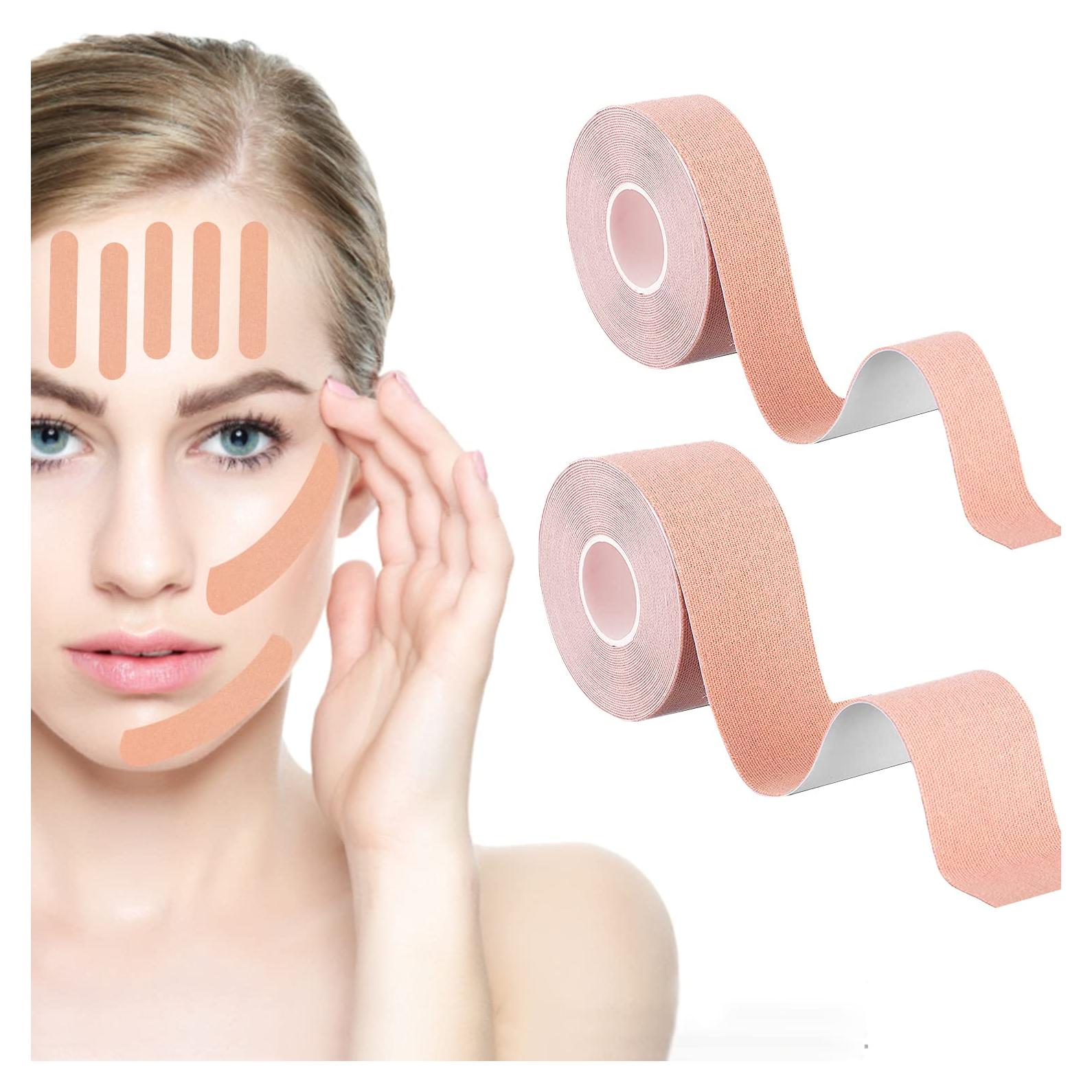 Cinta Facial de Elevación Miofascial Jolbndcv 2 Rollos 2.5cm y 3.8cm