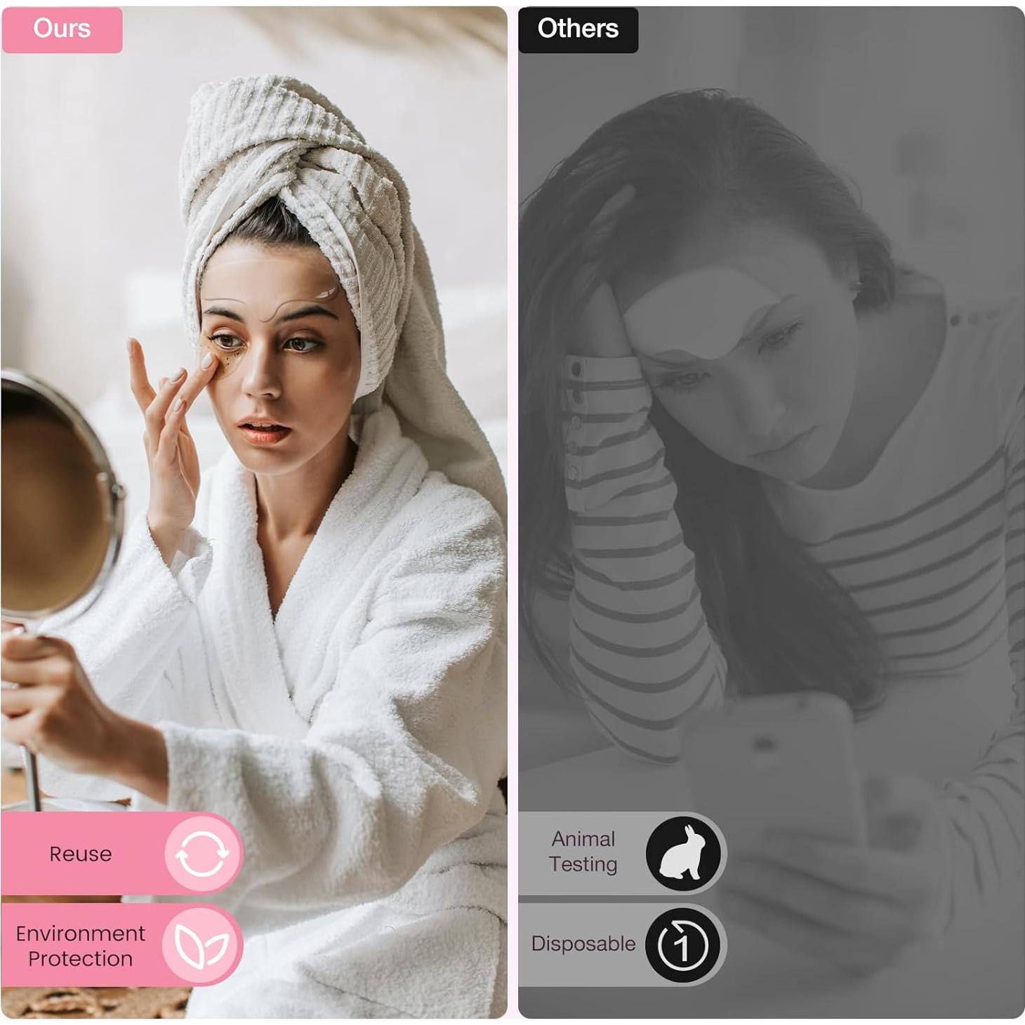 Parches Antienvejecimiento Yargkos 6 Pcs para Arrugas Frente