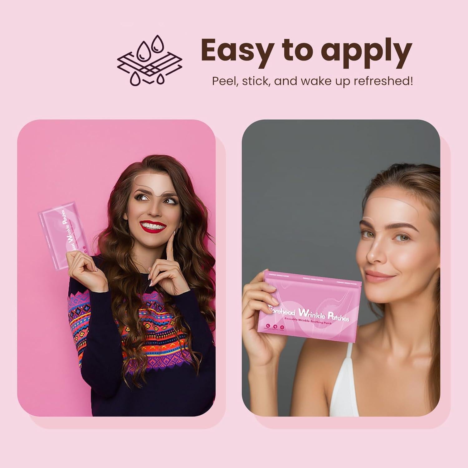 Parches Antienvejecimiento Yargkos 6 Pcs para Arrugas Frente