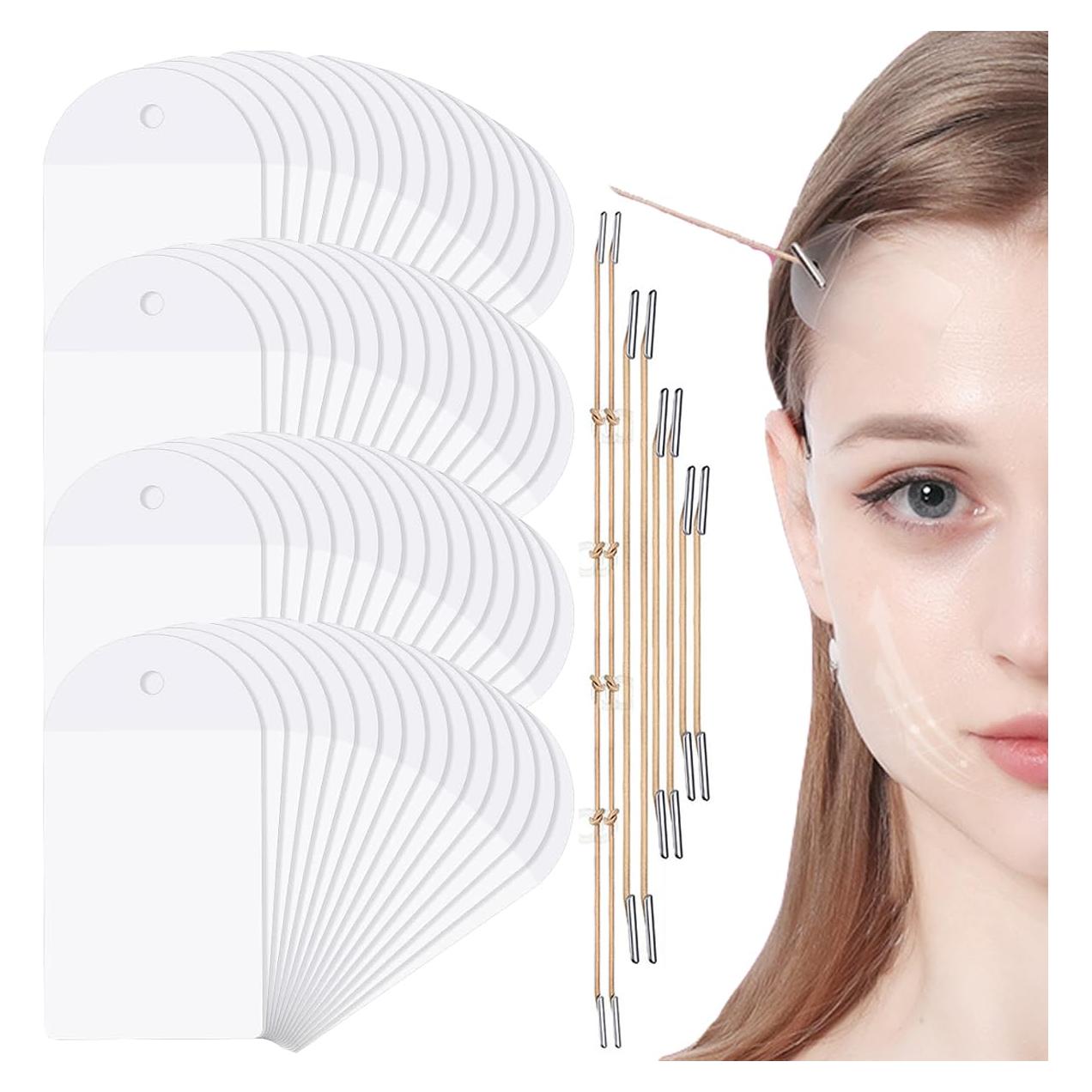 Cinta Levantamiento Facial Invisible Thyrhntr 80PCS Antiarrugas