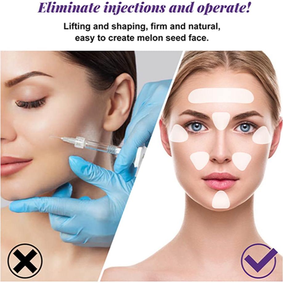 Parches Antiarrugas Faciales 100 Piezas Cinta Invisible