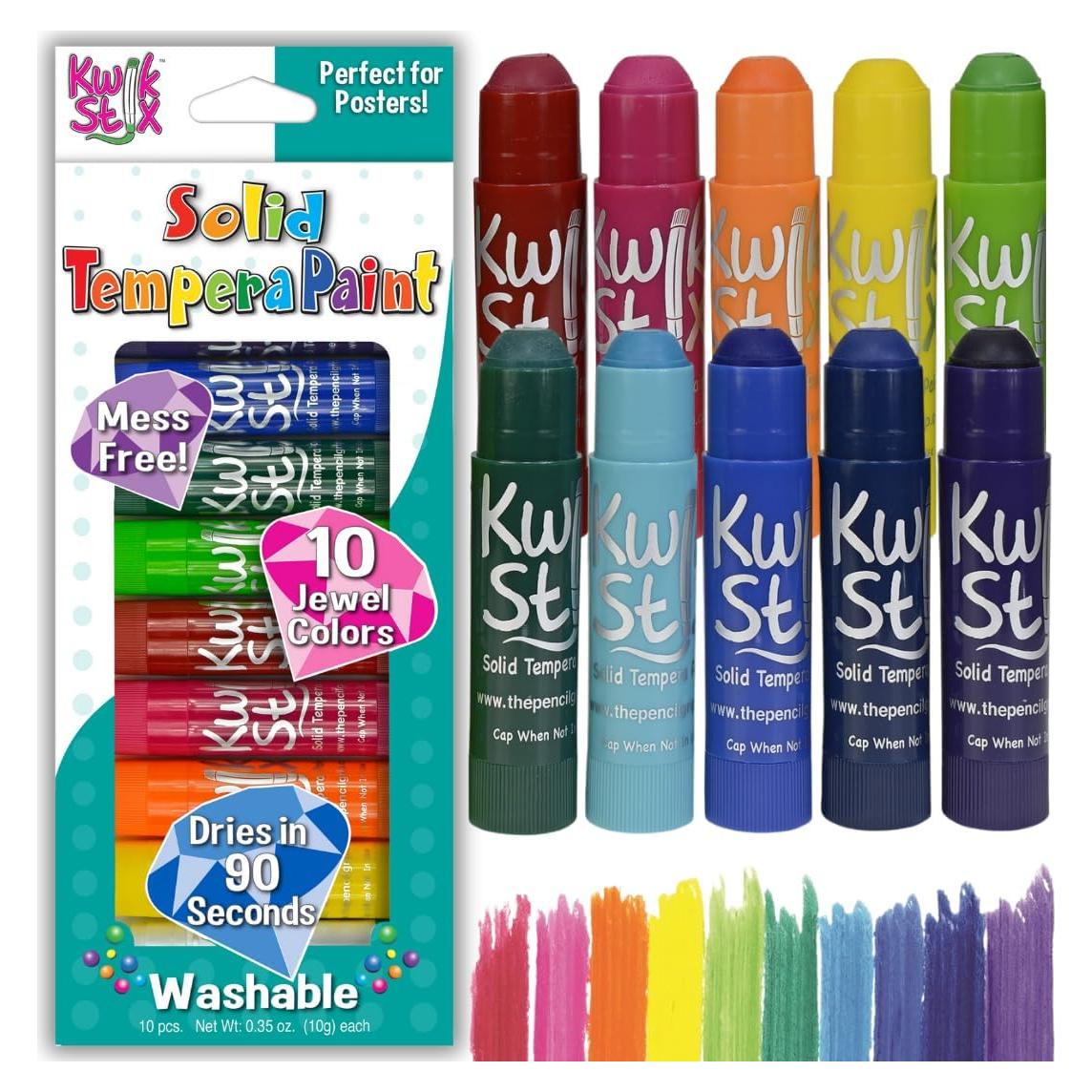 Kwik Stix Pintura Tempera Sólida 10 Colores Joyas