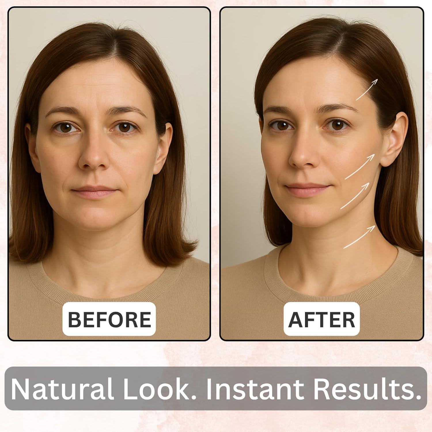 Kit de Cinta Levantadora Facial Invisible 124PCS - Antiarrugas