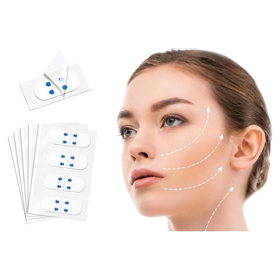 Cinta Levantadora Facial Invisible AU - 100 Pcs - Antiarrugas
