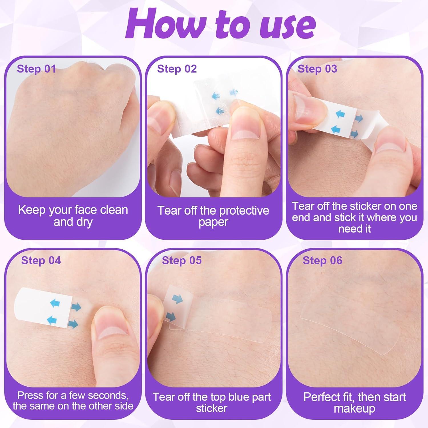 Cinta Adhesiva Invisible para Levantar la Cara Alpinleux - 132 Pcs