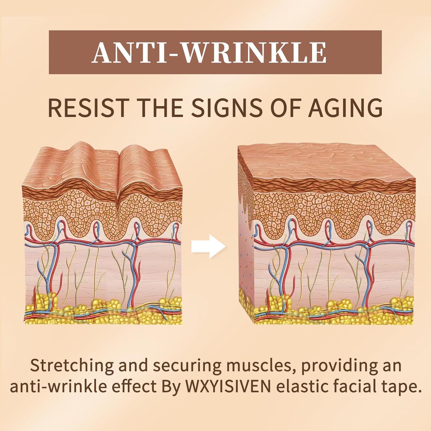 Cinta Facial Levantadora WXYISIVEN 1cm y 2cm x 5m - 2 Rollos