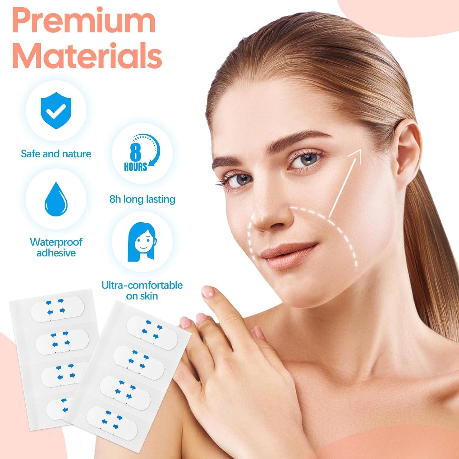 Cinta de Levantamiento Facial Invisible Atnadov - 200 Piezas