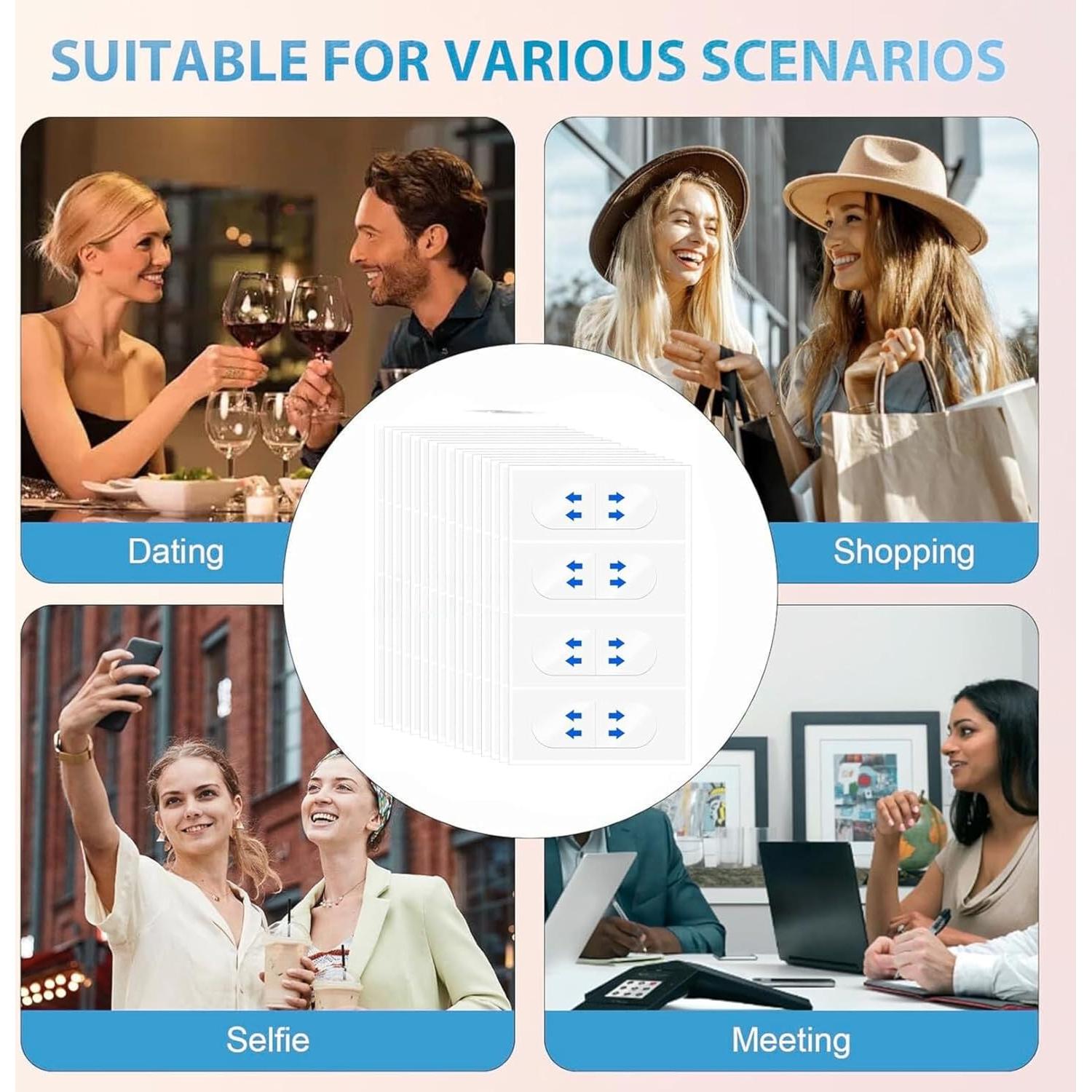 Cinta Levantadora Facial Invisible NovaCharm - 100 Pcs - Antiarrugas