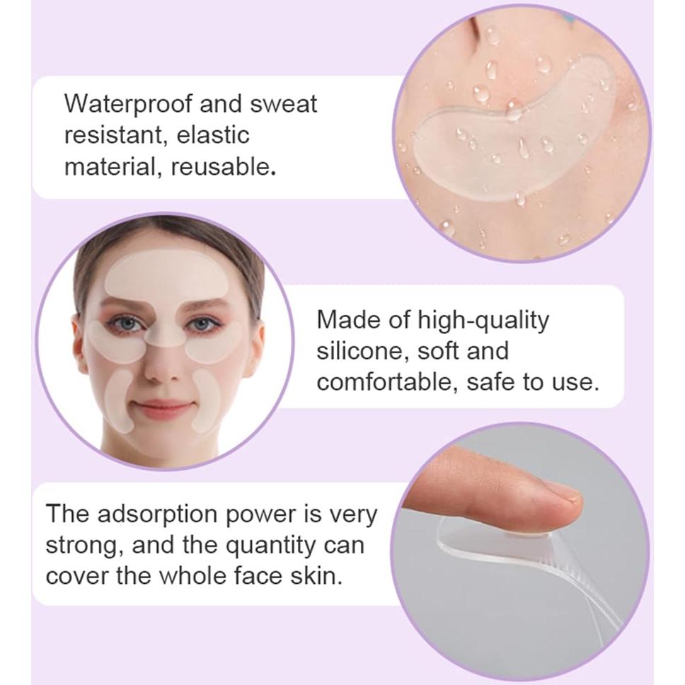 Parche Facial Hidrogel Reutilizable WXYINSPAS 12 Piezas