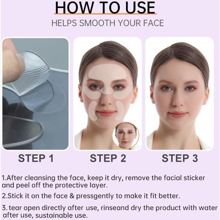 Parche Facial Hidrogel Reutilizable WXYINSPAS 12 Piezas