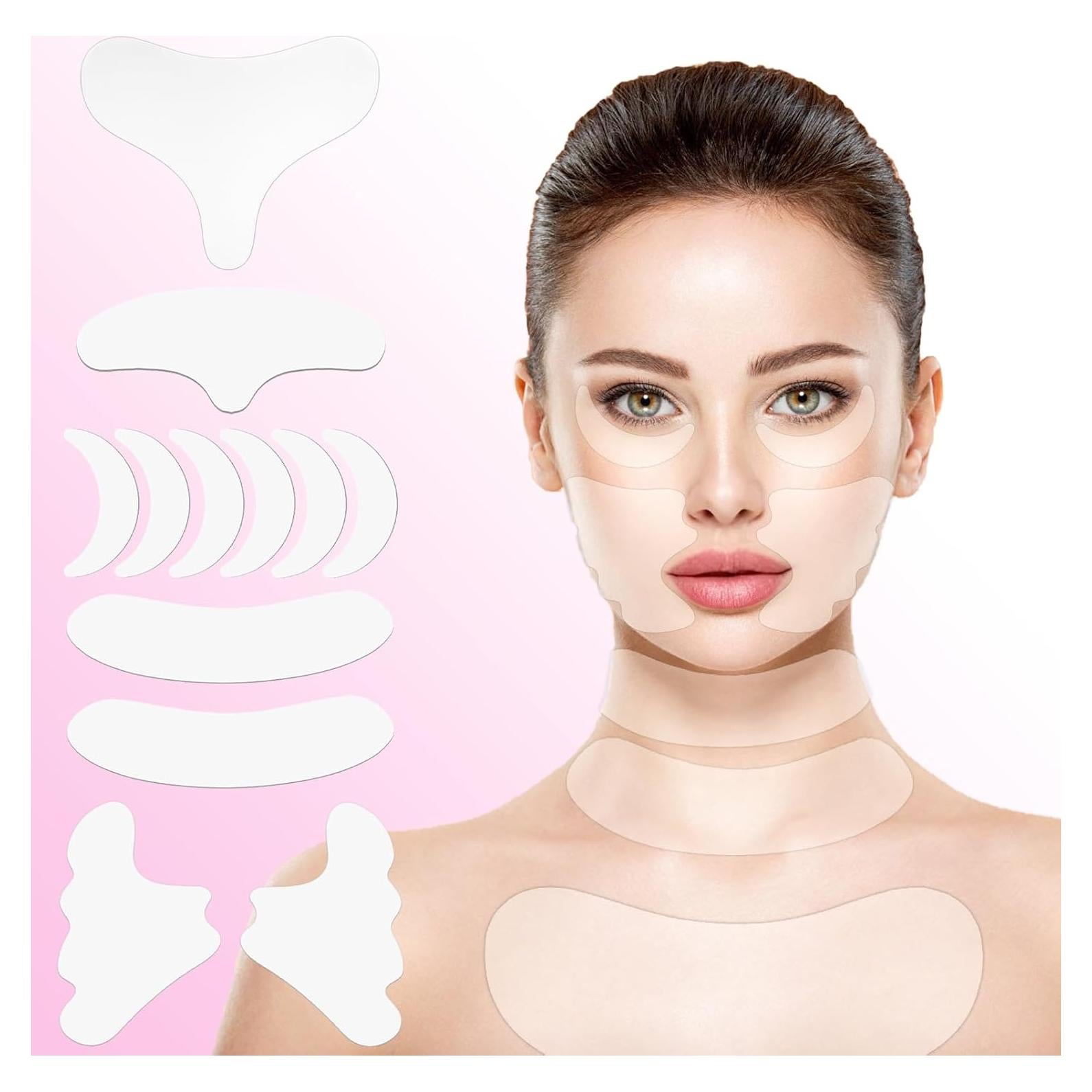 12 Parches Antienvejecimiento MEIEGOU para Arrugas Faciales