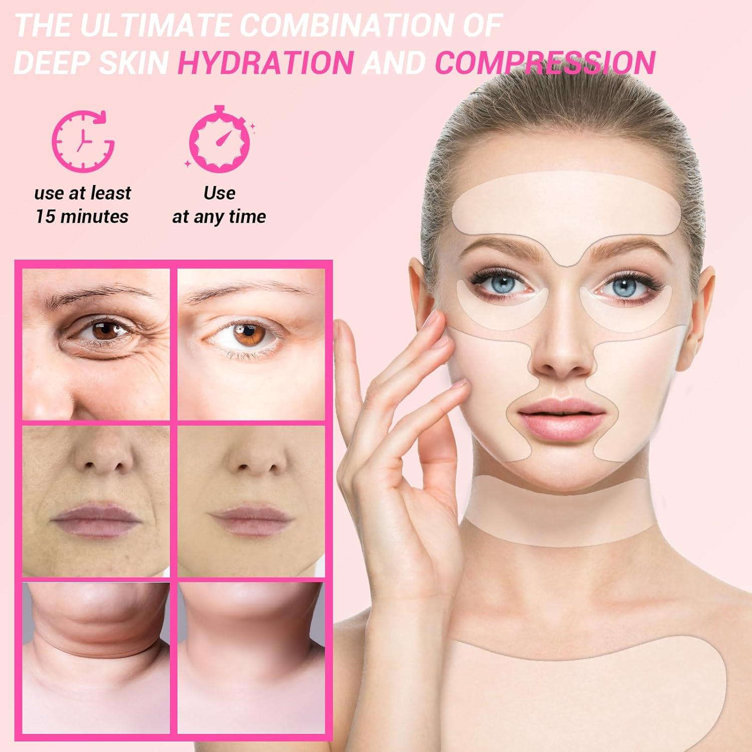 12 Parches Antienvejecimiento MEIEGOU para Arrugas Faciales