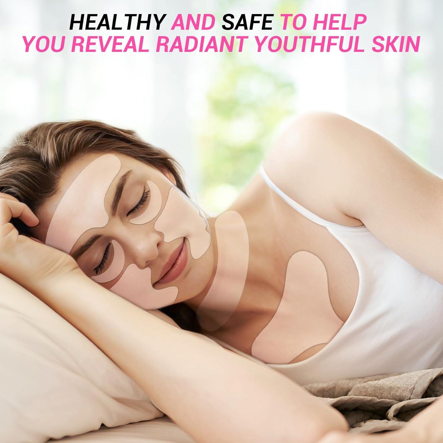 12 Parches Antienvejecimiento MEIEGOU para Arrugas Faciales