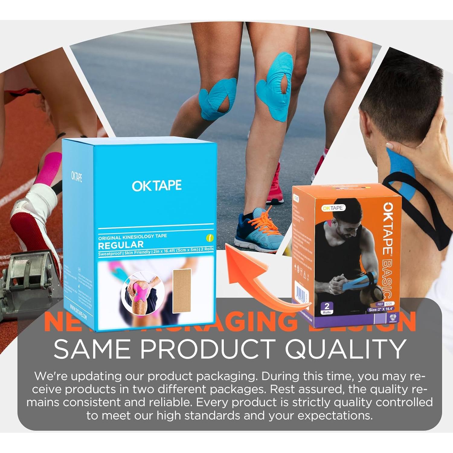 Cinta Kinesiológica CINTA OK Beige 2 Rollos 5cm x 5m