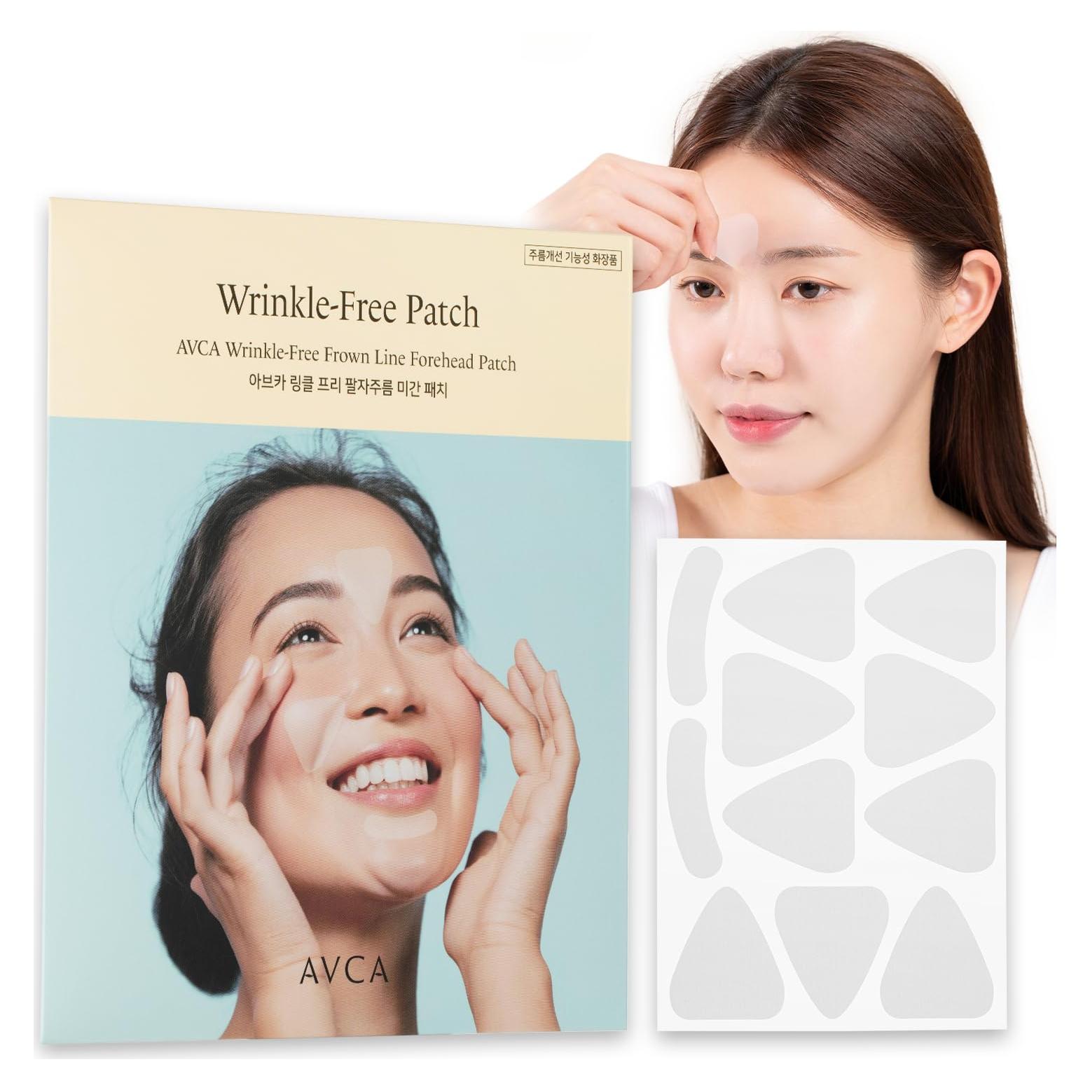 Parche Antienvejecimiento AVCA para Arrugas Faciales - 55 Piezas