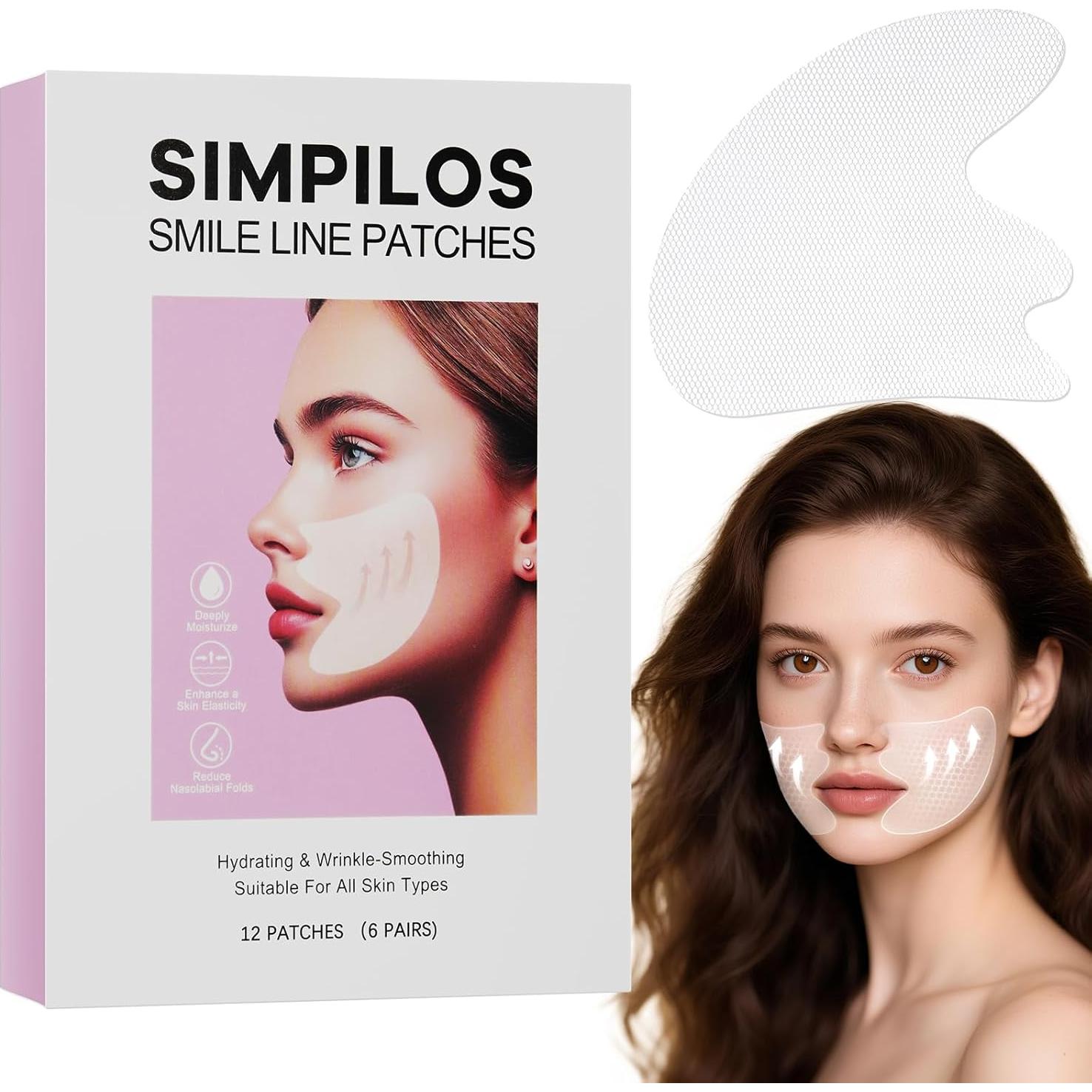 Parche Antiarrugas Simpilos para Líneas de Sonrisa - 6 Pares