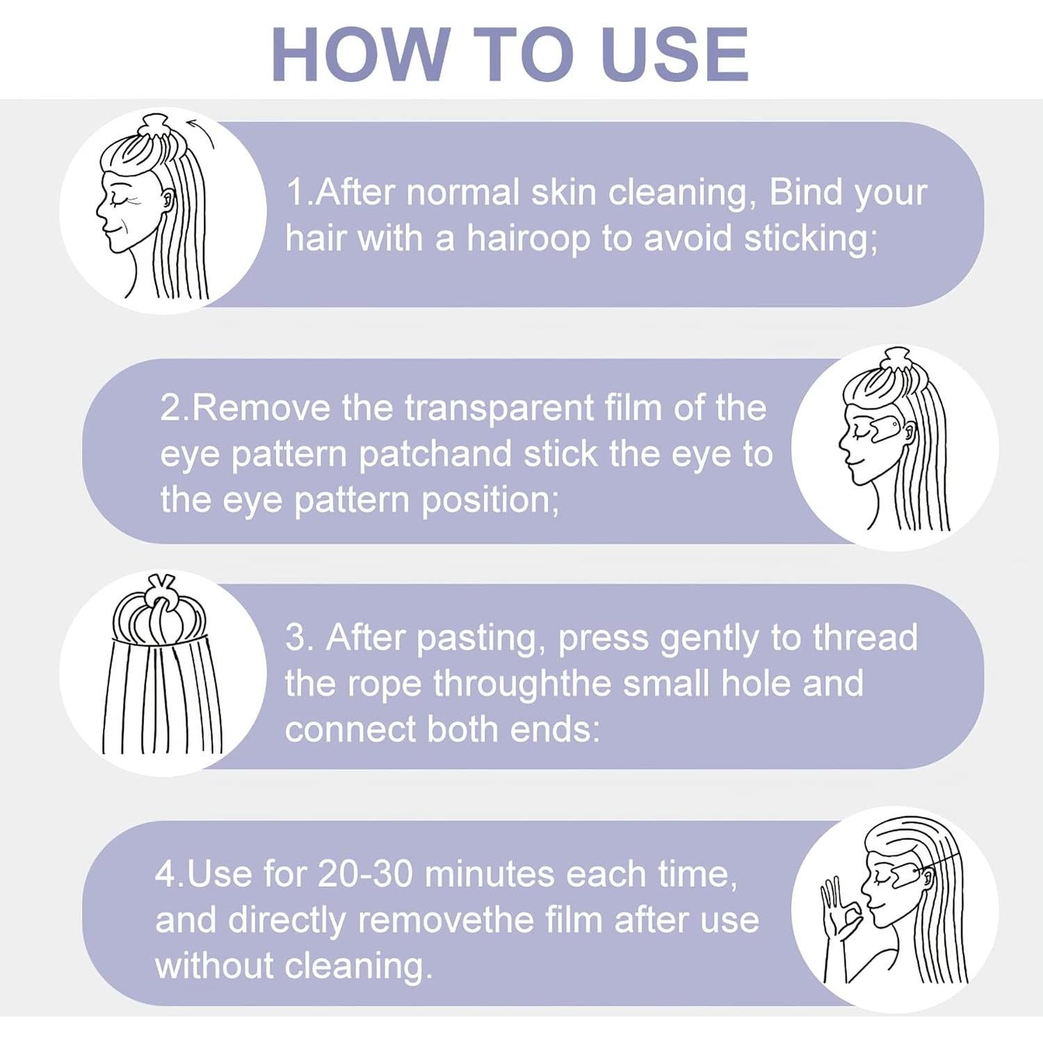 Cintas Elevadoras para Arrugas en Ojos Moonlight-ybh - 4 Bandas + 5 Pares Repuestos