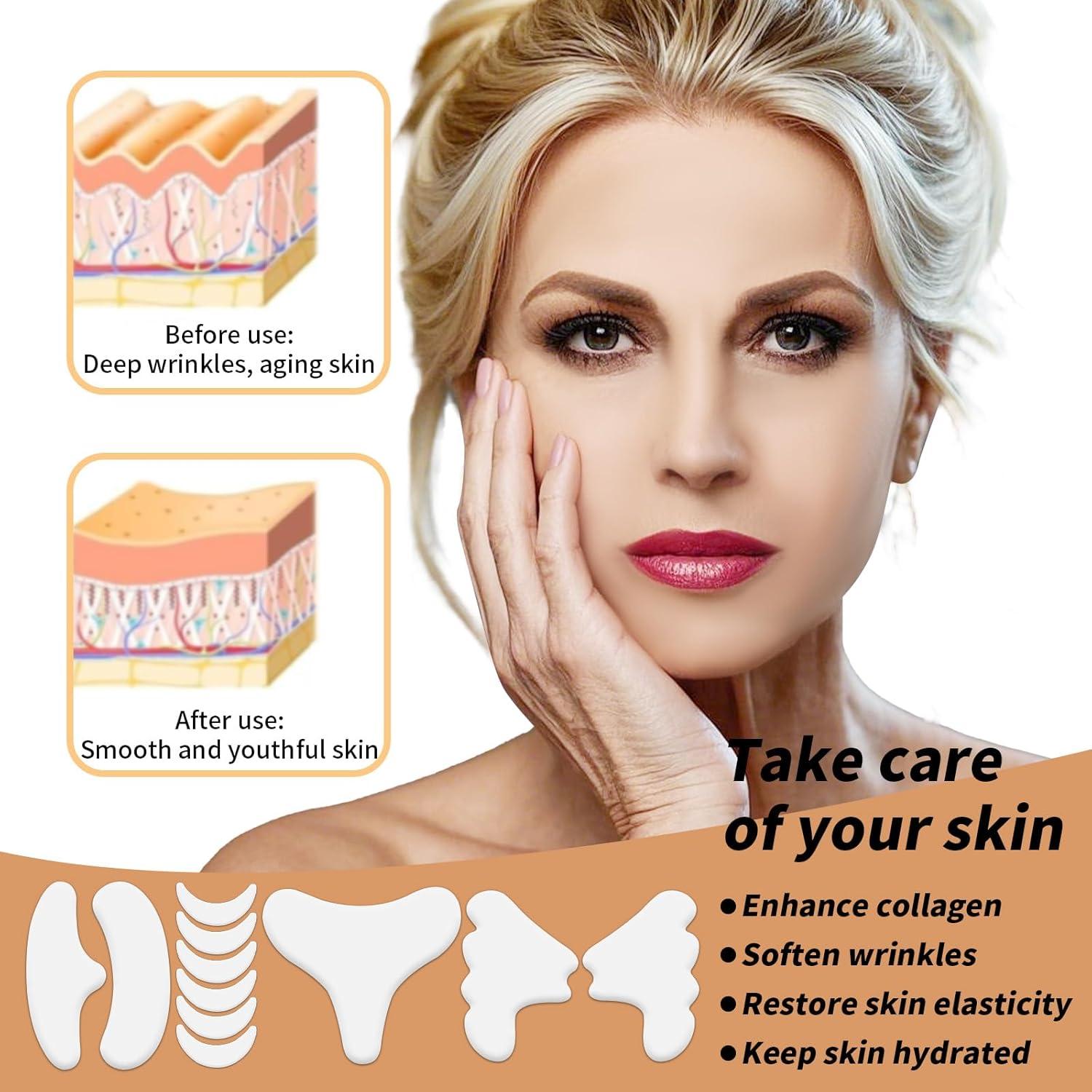 Parches Antienvejecimiento BOXOB 11 Piezas Silicona Reutilizables