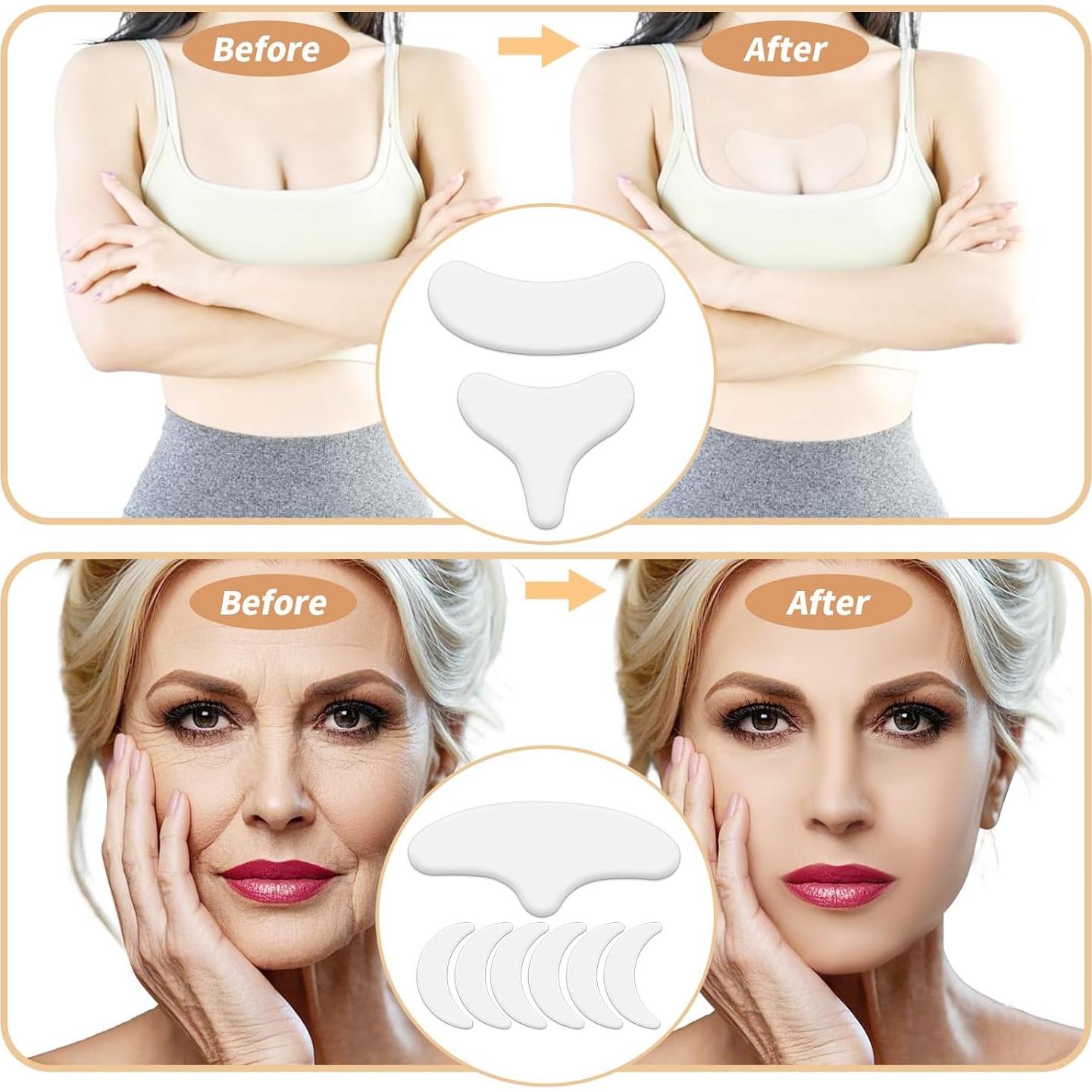 Parches Antienvejecimiento BOXOB 11 Piezas Silicona Reutilizables