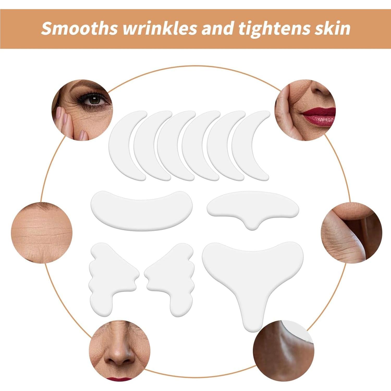 Parches Antienvejecimiento BOXOB 11 Piezas Silicona Reutilizables