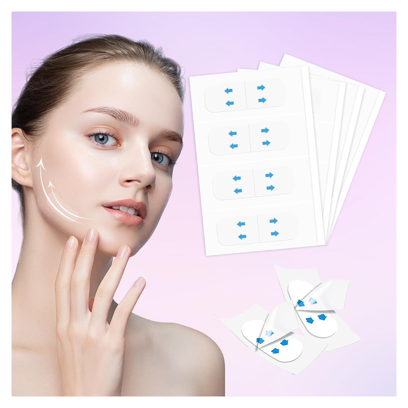 Cinta Levantadora Facial Invisible YAGUVI 80 Piezas Efecto Instantáneo