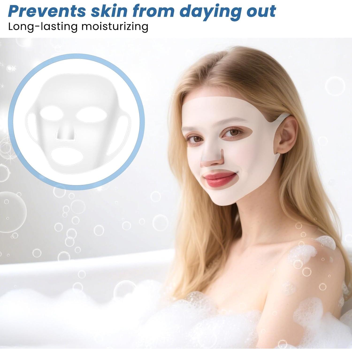 5 Piezas Máscara Facial de Silicona Reutilizable LIQWEI