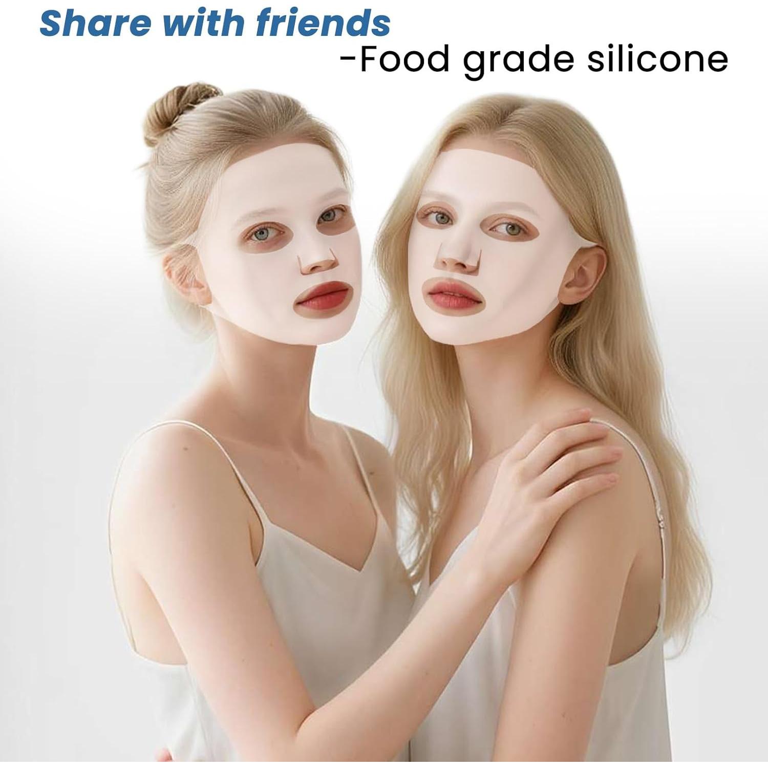 5 Piezas Máscara Facial de Silicona Reutilizable LIQWEI