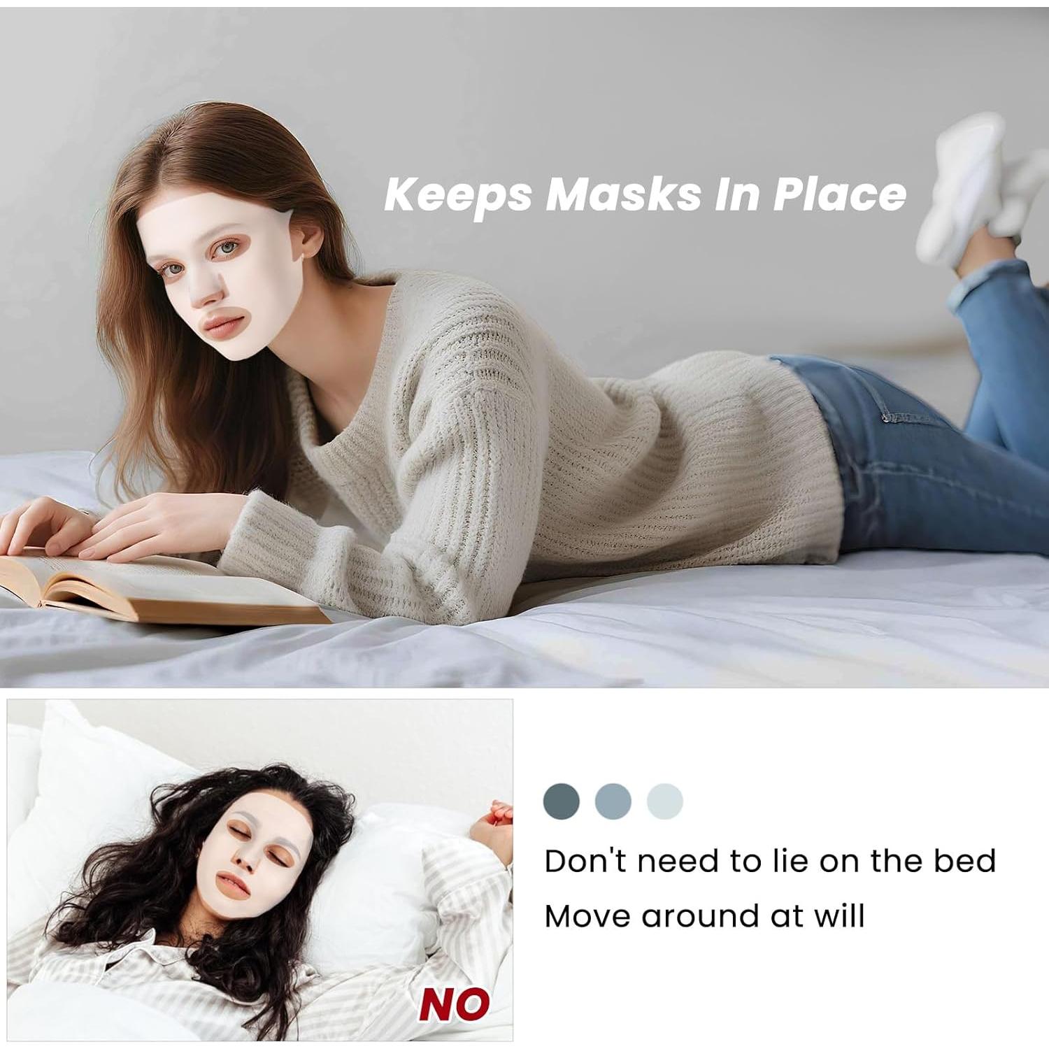 5 Piezas Máscara Facial de Silicona Reutilizable LIQWEI