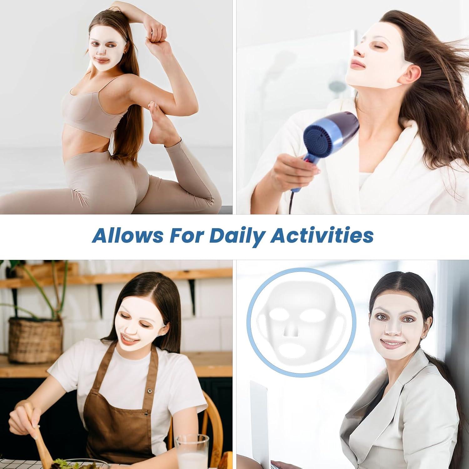 5 Piezas Máscara Facial de Silicona Reutilizable LIQWEI