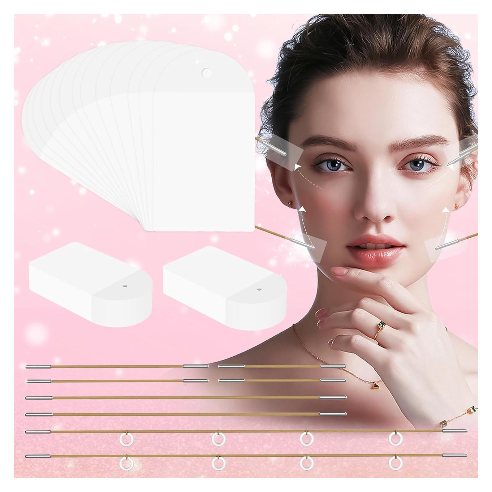 Cinta de Levantamiento Facial Invisible LadPemo - 100 Piezas