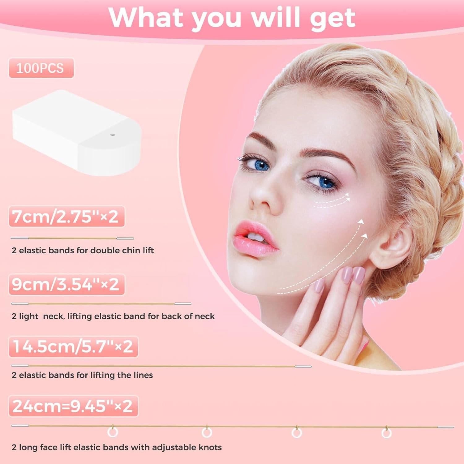 Cinta de Levantamiento Facial Invisible LadPemo - 100 Piezas