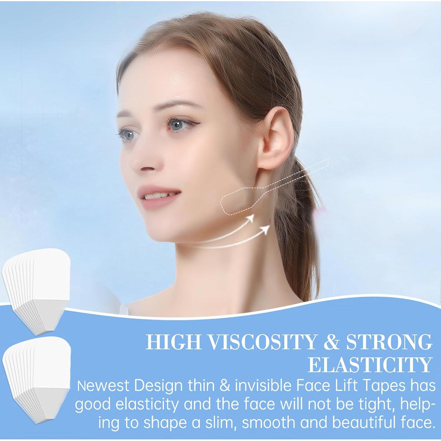 Cintas Faciales Antiarrugas Moonlight - 4 Bandas y 20 Stickers