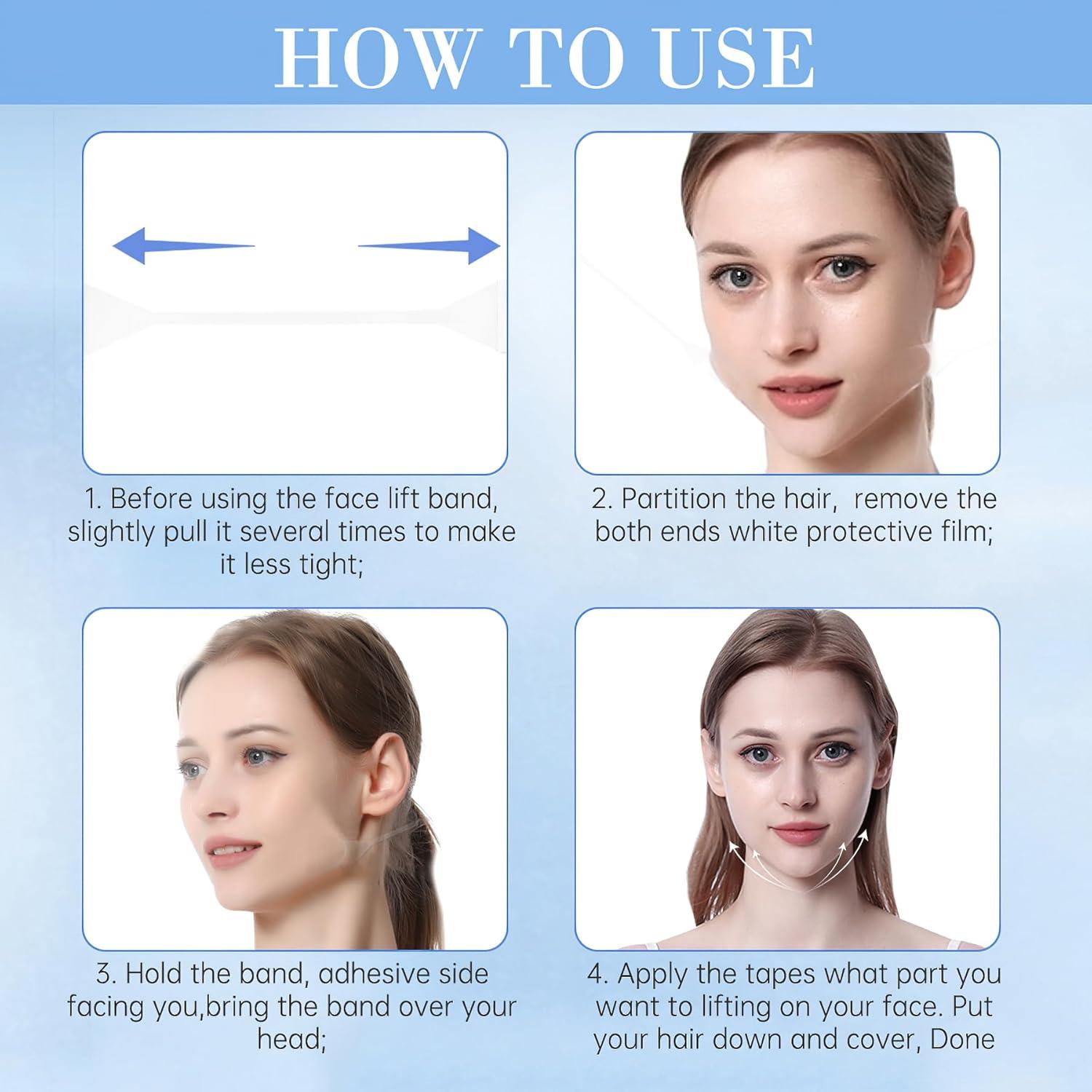 Cintas Faciales Antiarrugas Moonlight - 4 Bandas y 20 Stickers