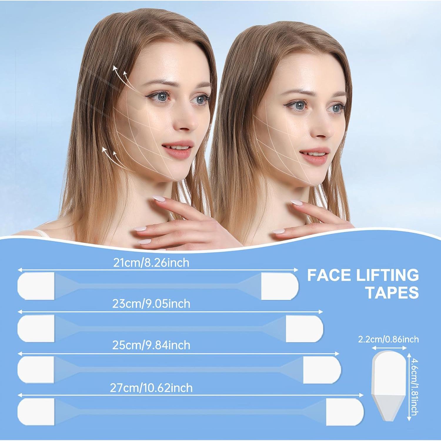 Cintas Faciales Antiarrugas Moonlight - 4 Bandas y 20 Stickers