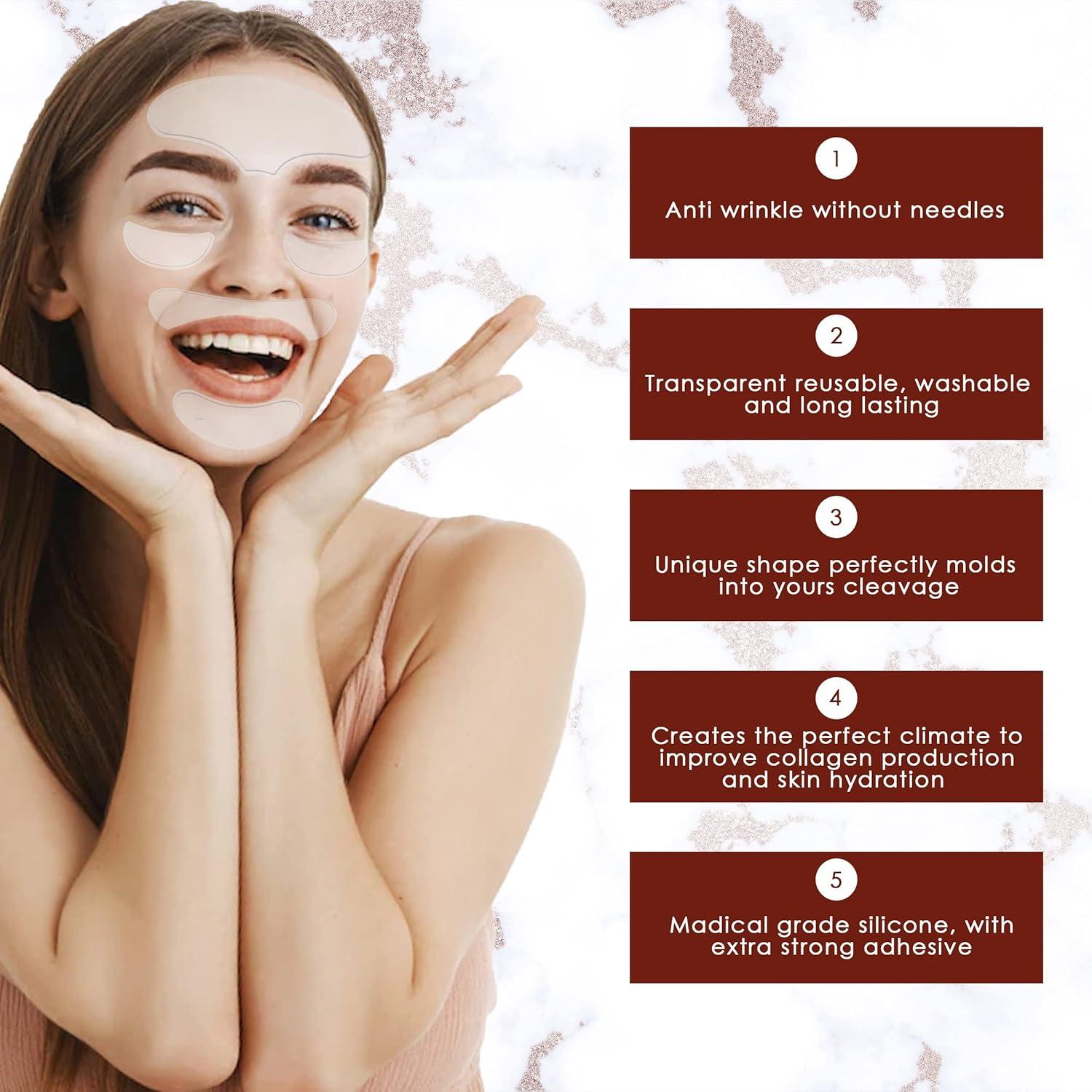 Juego de parches antiarrugas Klara Faire - 10 parches reutilizables