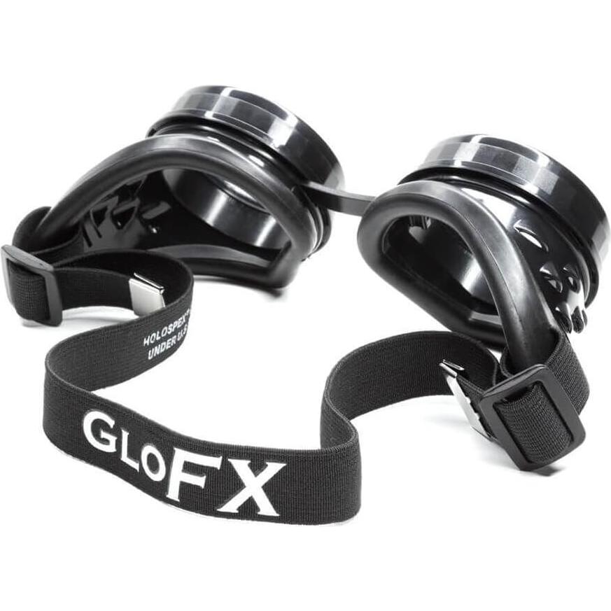 Gafas de Difracción GloFX Corazón Negro - Efecto 3D para Rave
