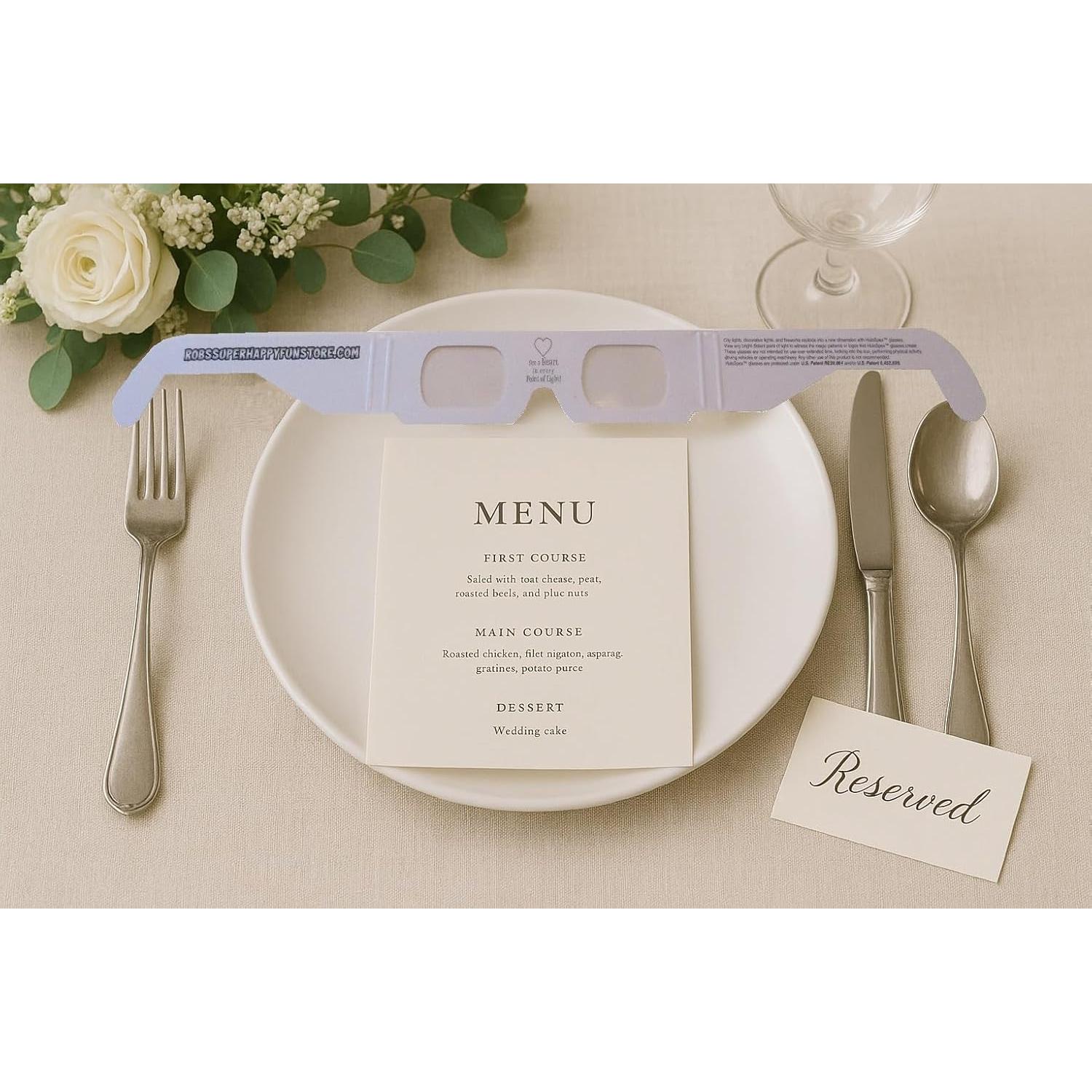 Gafas de Fuegos Artificiales Corazones - 50 Piezas APO