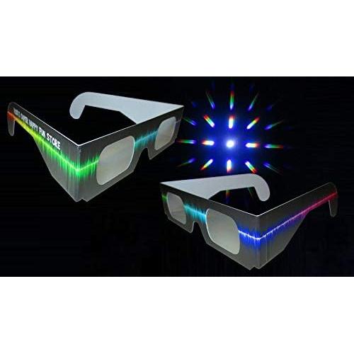 Gafas de Difracción para Fuegos Artificiales - 10 Piezas