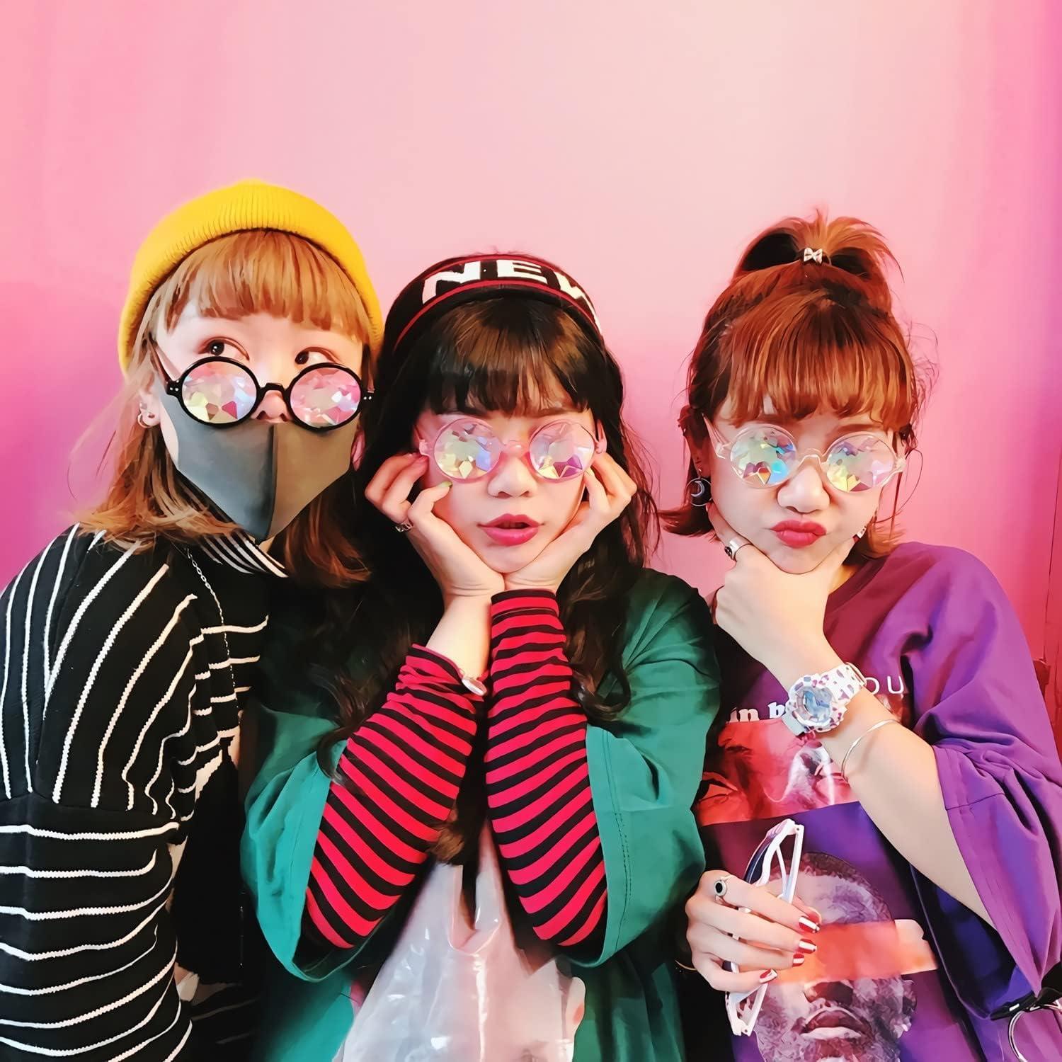 Gafas de Sol Prismáticas Trippy Kaleidoscope para Mujeres