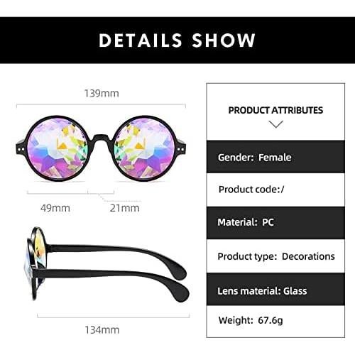 Gafas de Sol Prismáticas Trippy Kaleidoscope para Mujeres