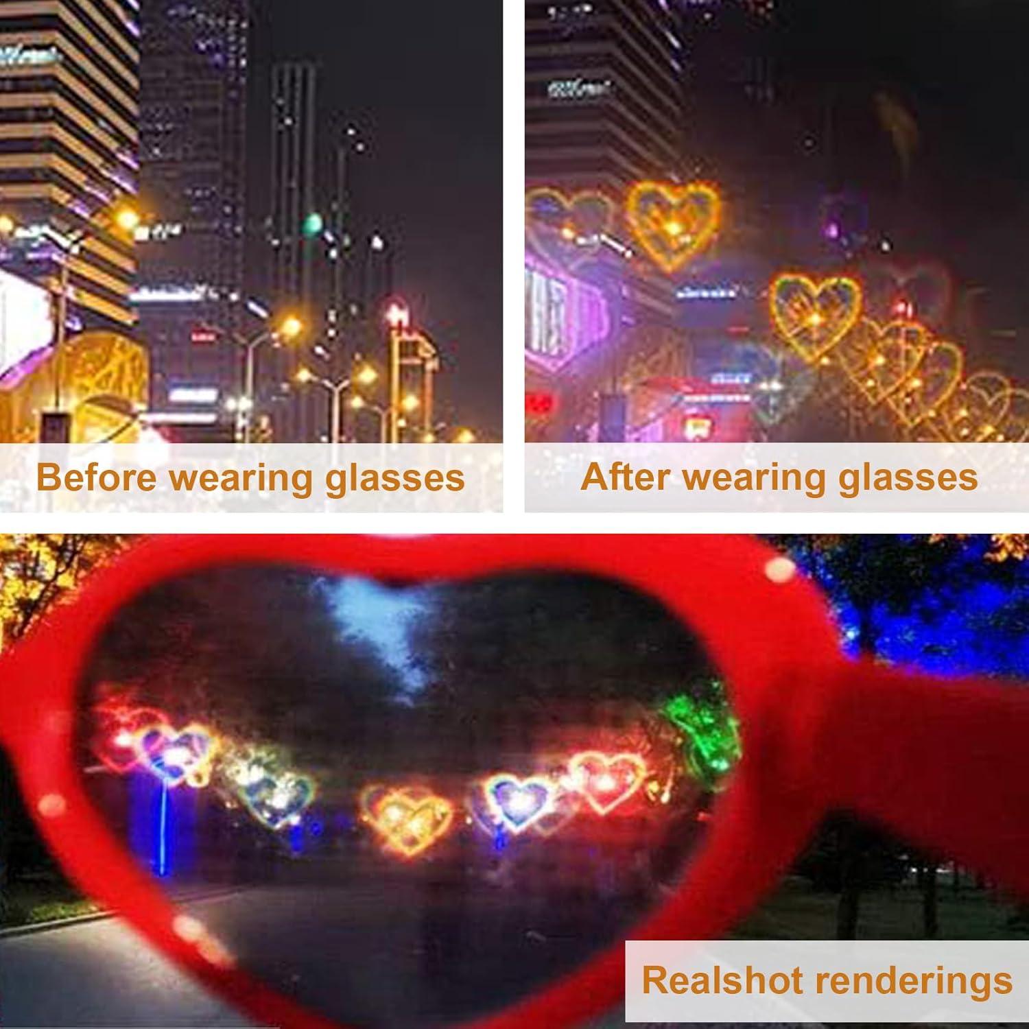 Gafas de Difracción Corazón Dadanfly - Efecto Caleidoscopio