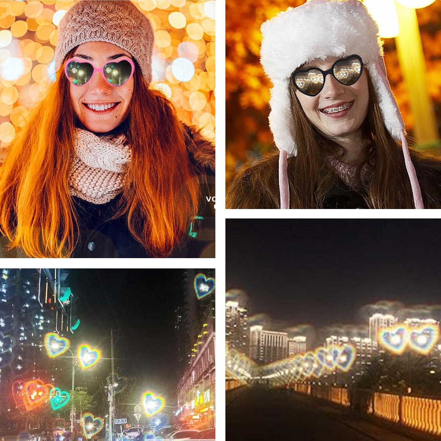 Gafas de Difracción Corazón Dadanfly - Efecto Caleidoscopio