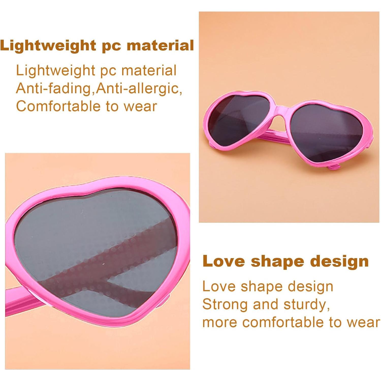 Gafas de Difracción Corazón Dadanfly - Efecto Caleidoscopio