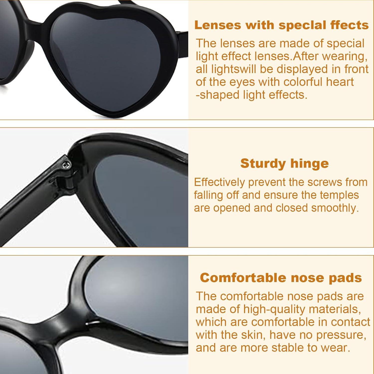 Gafas de Difracción Corazón Dadanfly - Efecto Caleidoscopio