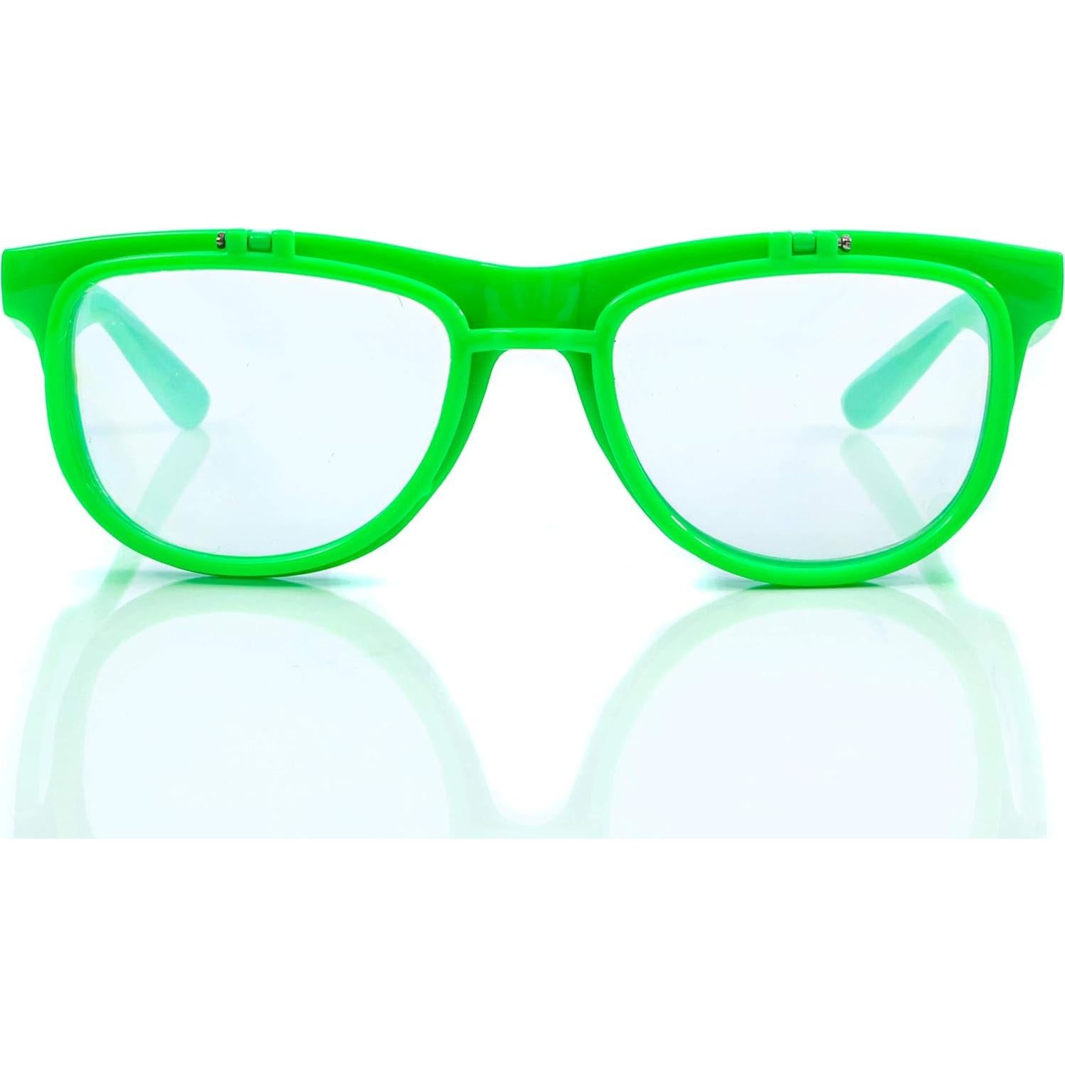 Gafas de Difracción Plegables Plur Vision Claras Verde