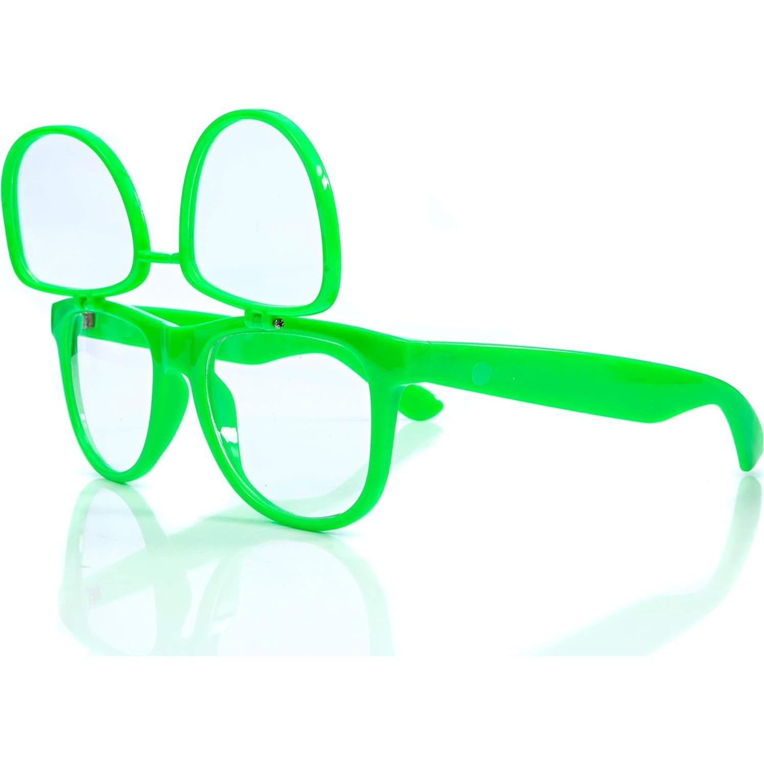 Gafas de Difracción Plegables Plur Vision Claras Verde