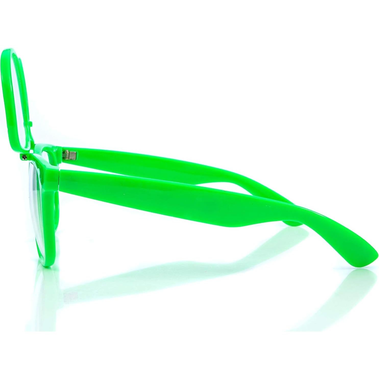 Gafas de Difracción Plegables Plur Vision Claras Verde