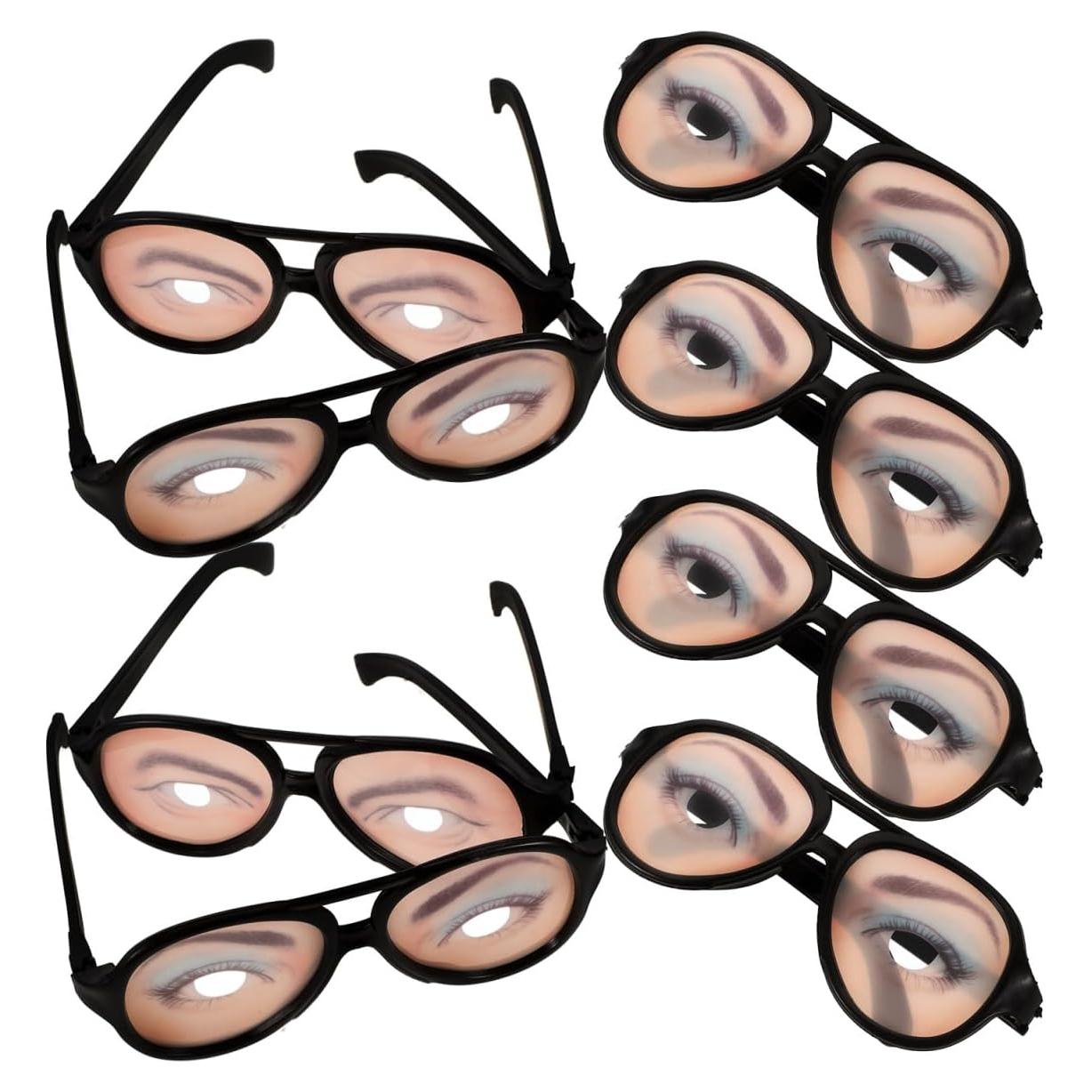 Gafas de Disfraz Divertidas TOYANDONA para Halloween 8 Pcs