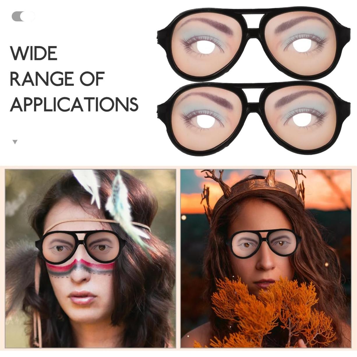 Gafas de Disfraz Divertidas TOYANDONA para Halloween 8 Pcs