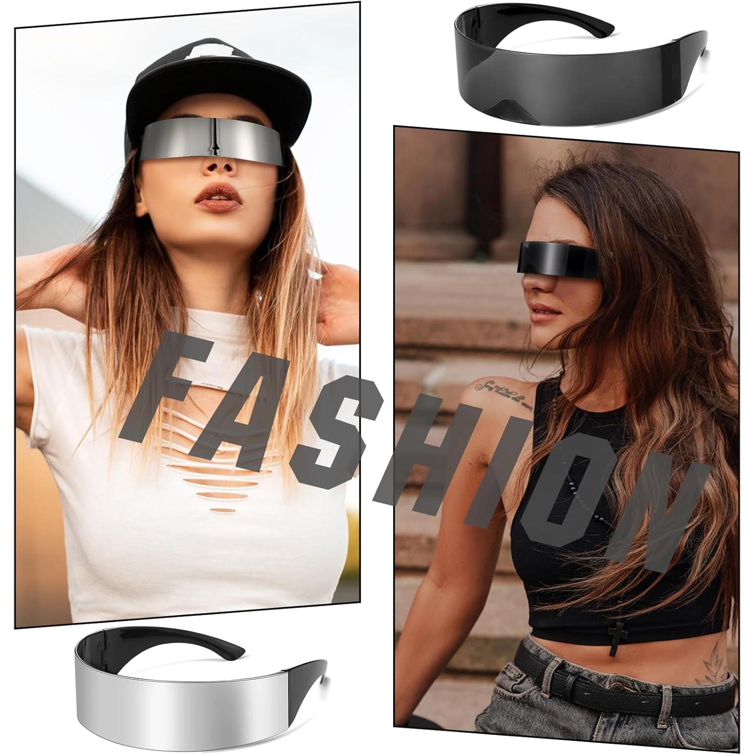 12 Pares Gafas Cibernéticas Futuristas Copkim para Disfraces